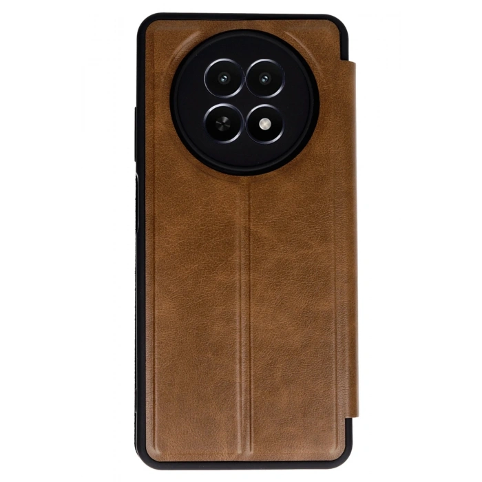 Durukar®  Realme 12 5G Kılıf Flip Cover - Taba