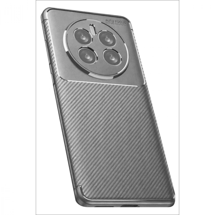 Durukar®  Realme 12 Pro Plus Kılıf Auto Focus Karbon Kapak - Gri