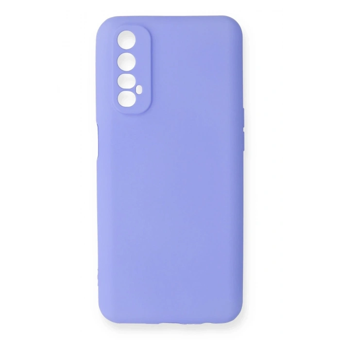 Durukar®  Realme 7 Kılıf First Silikon - Lila