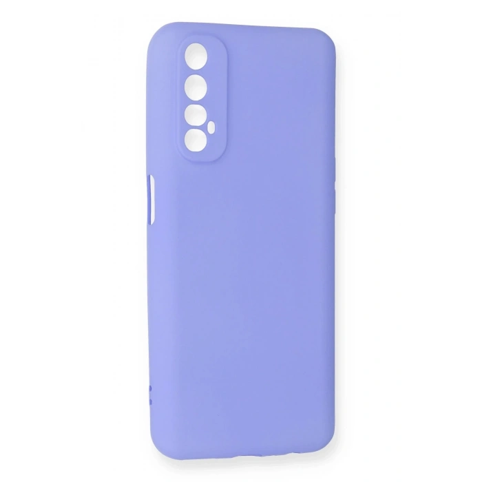 Durukar®  Realme 7 Kılıf First Silikon - Lila