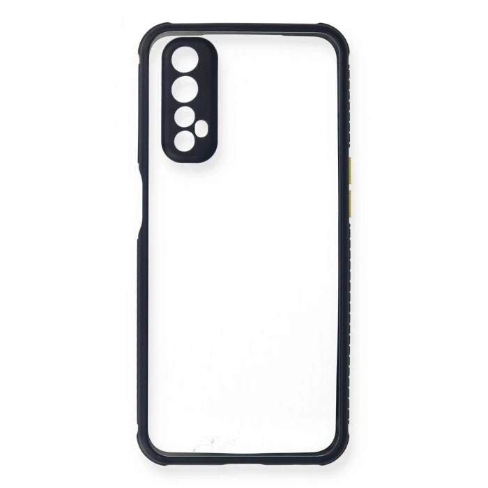 Durukar®  Realme 7 Kılıf Miami Şeffaf Silikon - Lacivert