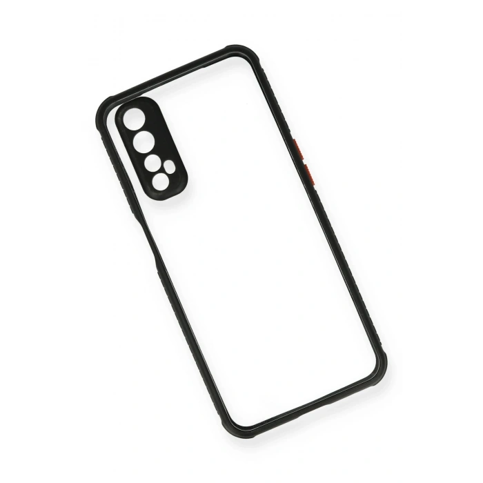 Durukar®  Realme 7 Kılıf Miami Şeffaf Silikon - Siyah