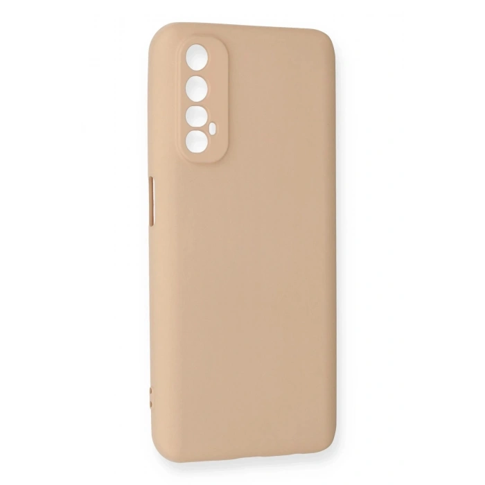 Durukar®  Realme 7 Kılıf Nano içi Kadife Silikon - Pudra