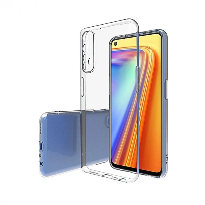 Durukar®  Realme 7 Pro Kılıf Lüx Şeffaf Silikon - Şeffaf