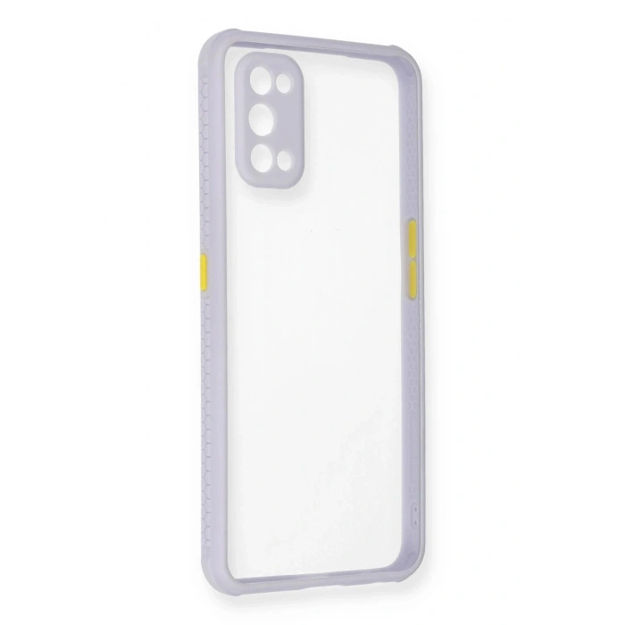 Durukar®  Realme 7 Pro Kılıf Miami Şeffaf Silikon - Lila