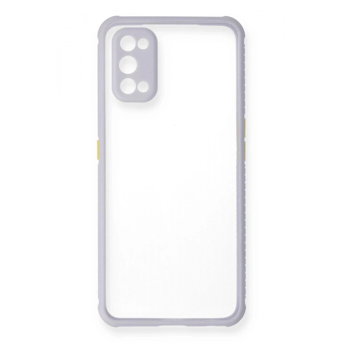 Durukar®  Realme 7 Pro Kılıf Miami Şeffaf Silikon - Lila