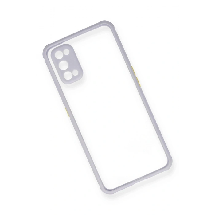 Durukar®  Realme 7 Pro Kılıf Miami Şeffaf Silikon - Lila