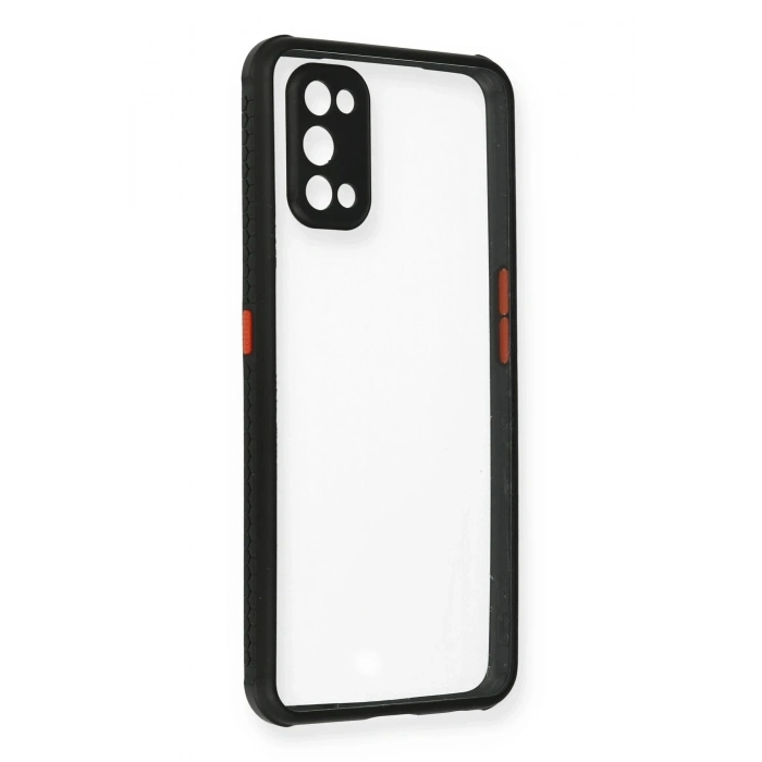 Durukar®  Realme 7 Pro Kılıf Miami Şeffaf Silikon - Siyah