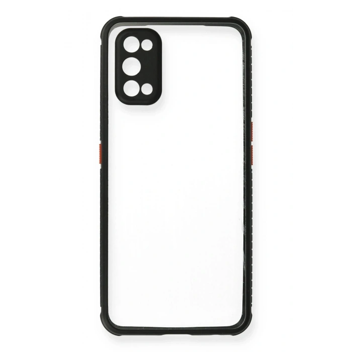 Durukar®  Realme 7 Pro Kılıf Miami Şeffaf Silikon - Siyah