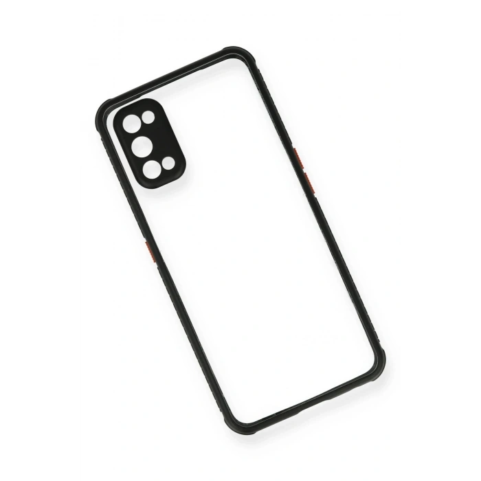 Durukar®  Realme 7 Pro Kılıf Miami Şeffaf Silikon - Siyah