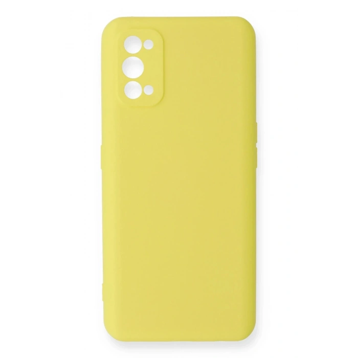 Durukar®  Realme 7 Pro Kılıf Nano içi Kadife Silikon - Sarı
