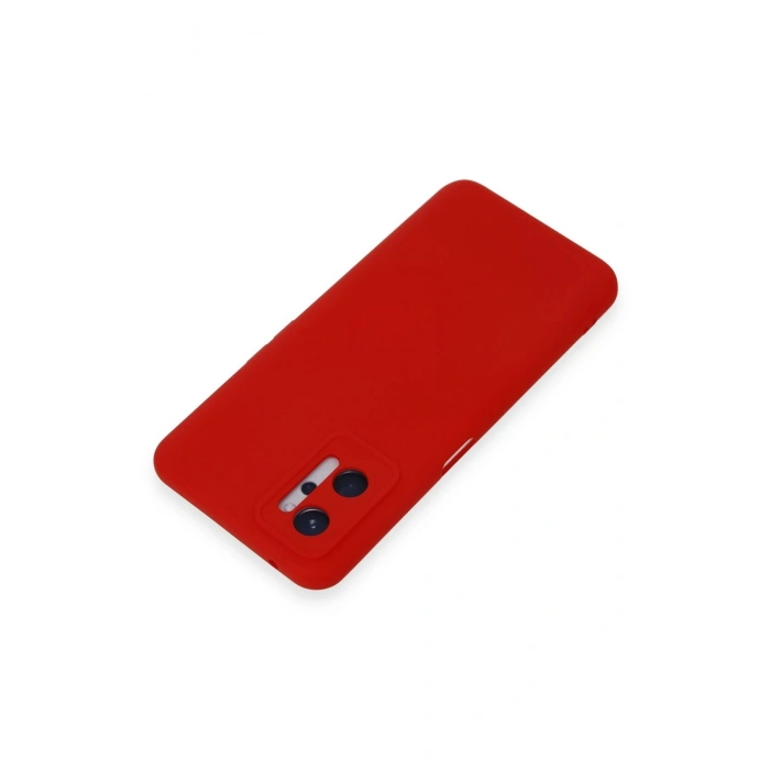 Durukar®  Realme 9i 4G Kılıf Nano içi Kadife Silikon - Kırmızı