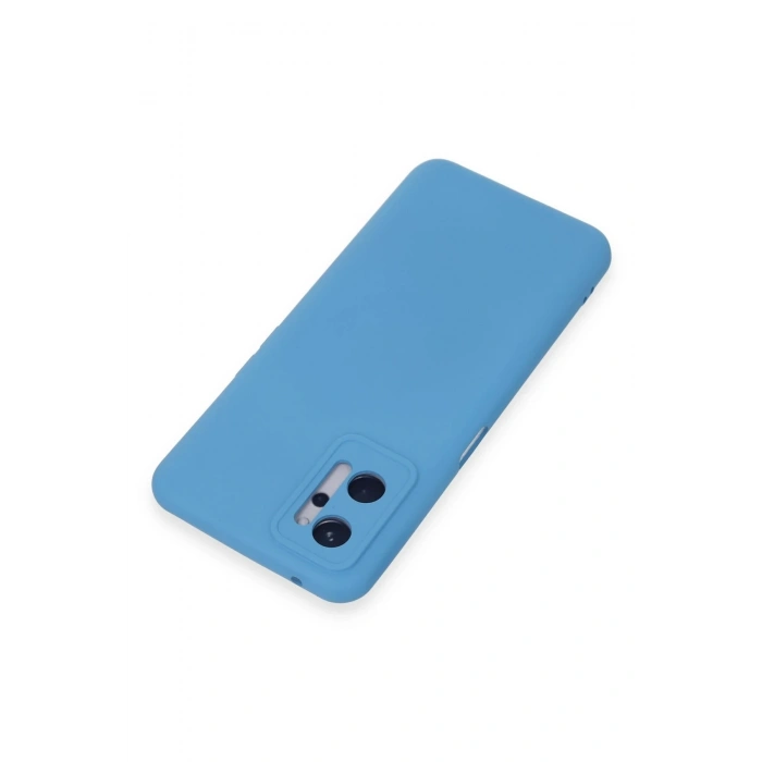 Durukar®  Realme 9i 4G Kılıf Nano içi Kadife Silikon - Mavi