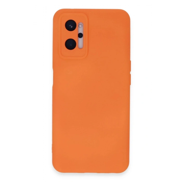 Durukar®  Realme 9i 4G Kılıf Nano içi Kadife Silikon - Turuncu
