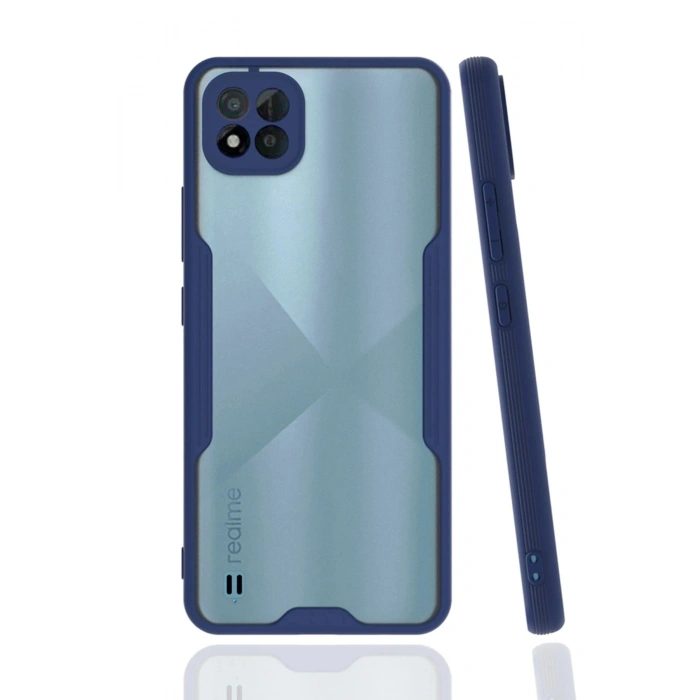 Durukar®  Realme C11 2021 Kılıf Platin Silikon - Lacivert