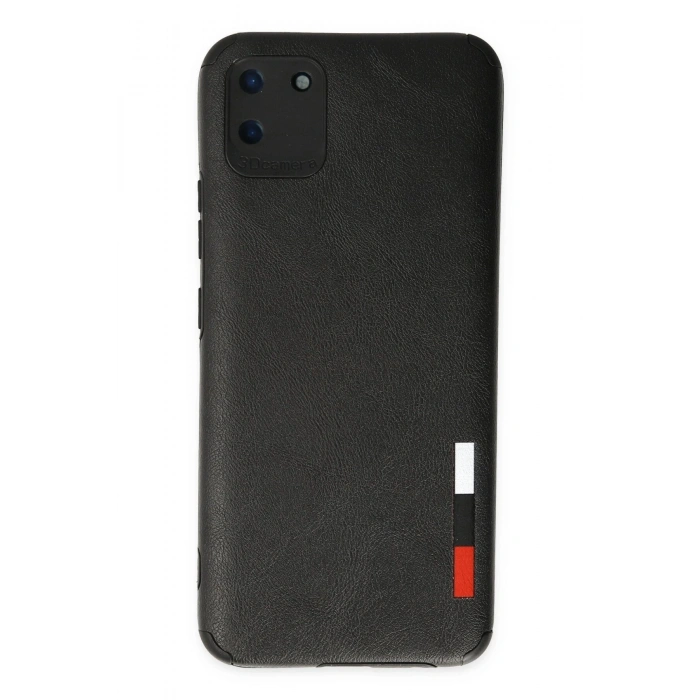 Durukar®  Realme C11 Kılıf Loop Deri Silikon - Siyah