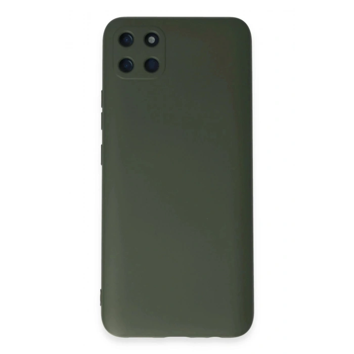 Durukar®  Realme C11 Kılıf Nano içi Kadife Silikon - Koyu Yeşil