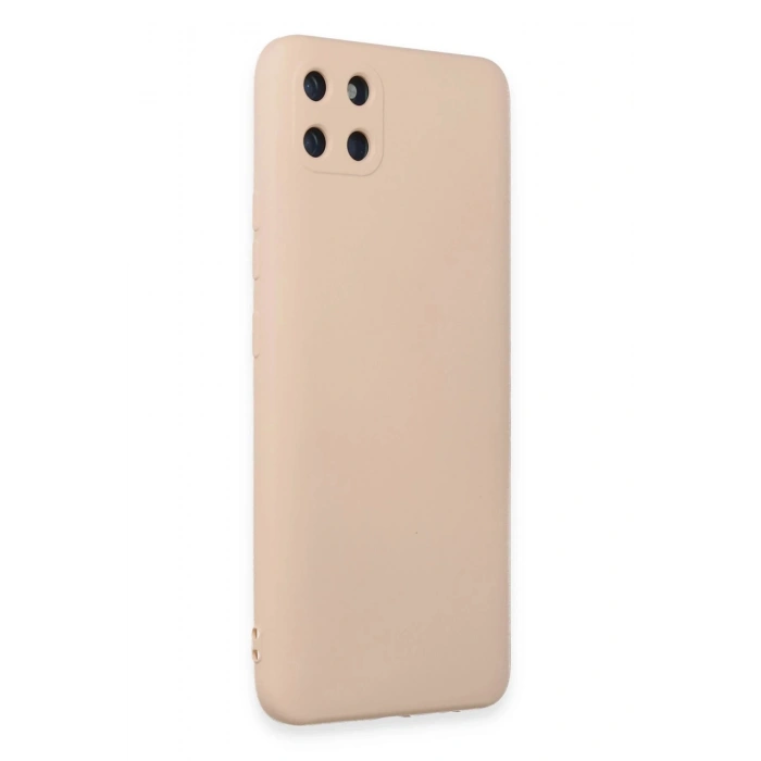 Durukar®  Realme C11 Kılıf Nano içi Kadife Silikon - Pudra