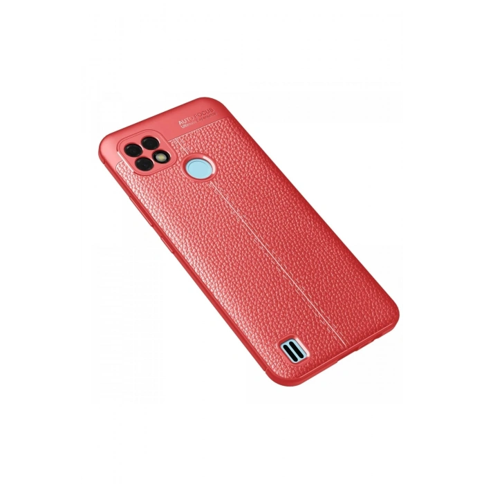 Durukar®  Realme C21 Kılıf Auto Focus Kapak - Kırmızı