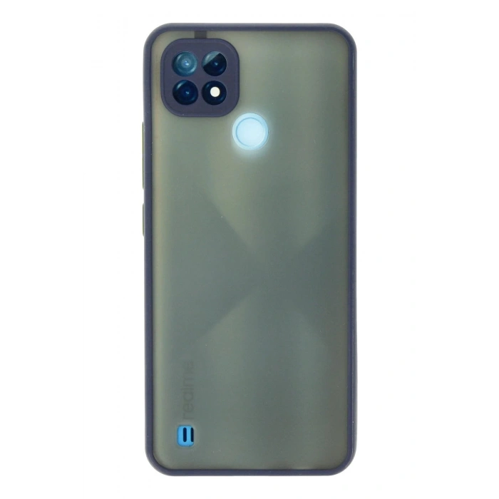 Durukar®  Realme C21 Kılıf Montreal Silikon Kapak - Lacivert