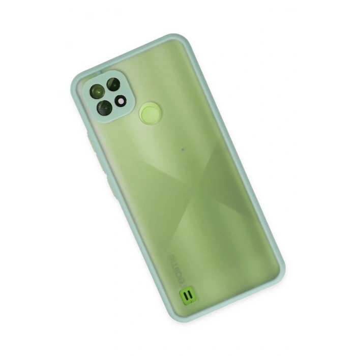 Durukar®  Realme C21 Kılıf Montreal Silikon Kapak - Turkuaz
