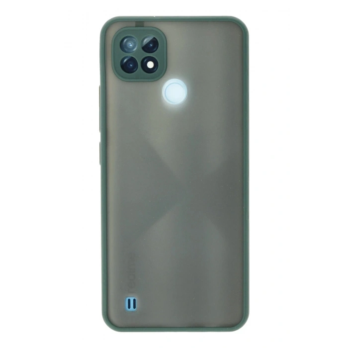 Durukar®  Realme C21 Kılıf Montreal Silikon Kapak - Yeşil