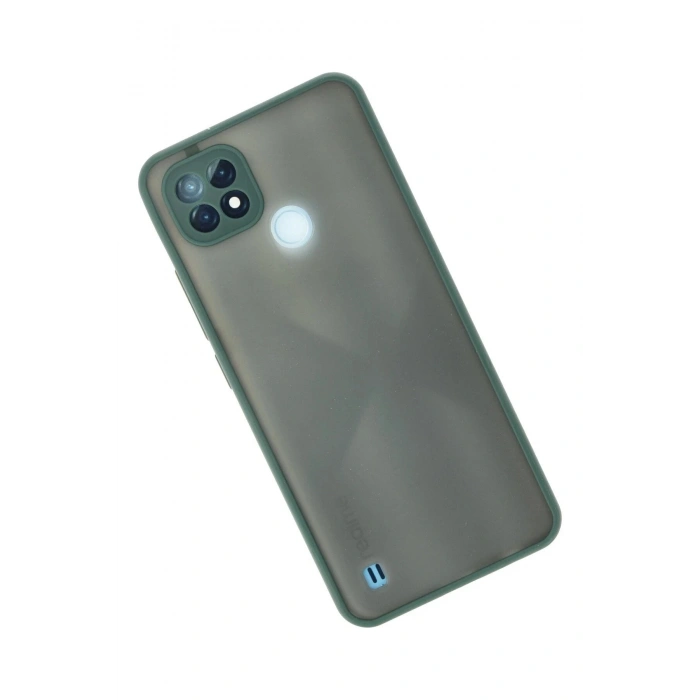 Durukar®  Realme C21 Kılıf Montreal Silikon Kapak - Yeşil