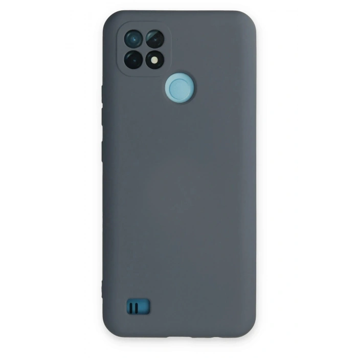 Durukar®  Realme C21 Kılıf Nano içi Kadife Silikon - Gri