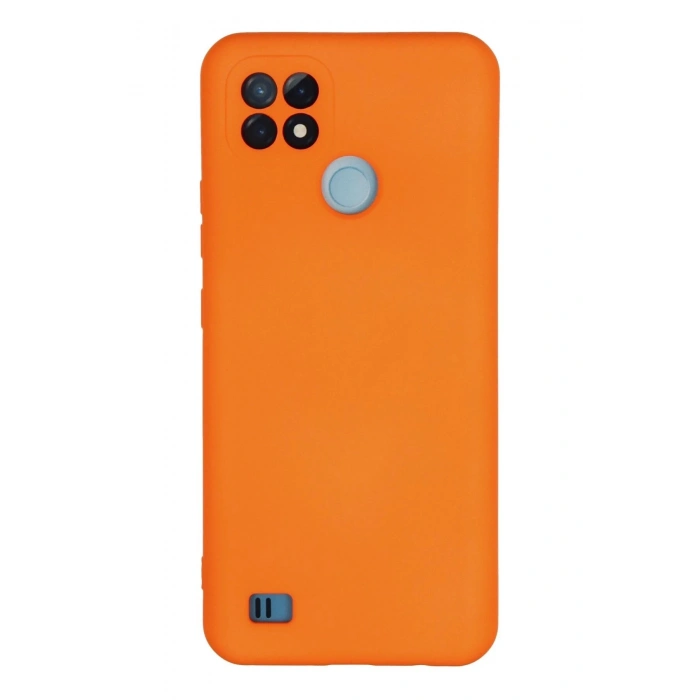 Durukar®  Realme C21 Kılıf Nano içi Kadife Silikon - Turuncu