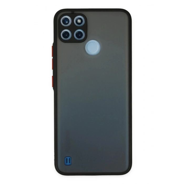 Durukar®  Realme C21Y Kılıf Montreal Silikon Kapak - Siyah