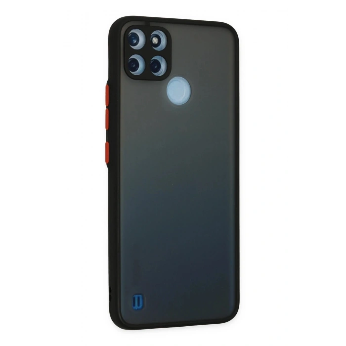 Durukar®  Realme C21Y Kılıf Montreal Silikon Kapak - Siyah