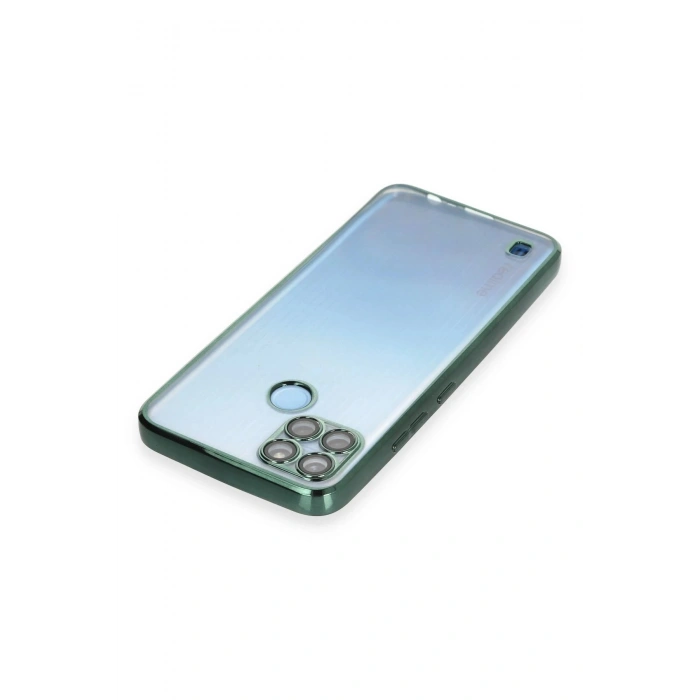 Durukar®  Realme C25Y Kılıf  Lensli Silikon - Yeşil