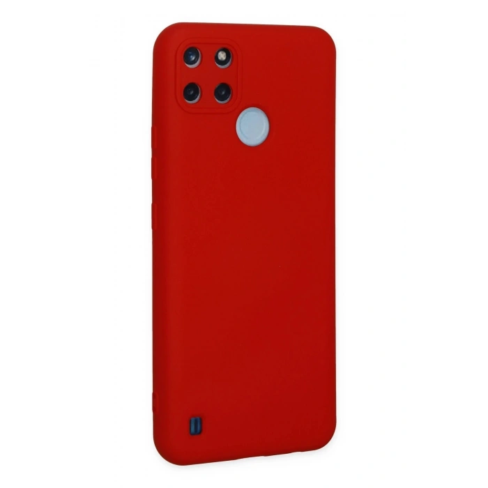 Durukar®  Realme C25Y Kılıf Nano içi Kadife Silikon - Kırmızı