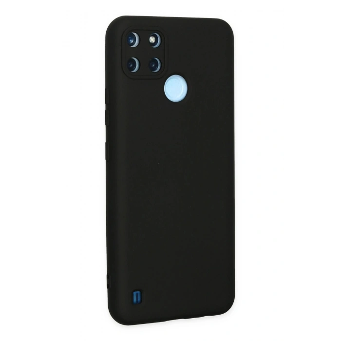 Durukar®  Realme C25Y Kılıf Nano içi Kadife Silikon - Siyah
