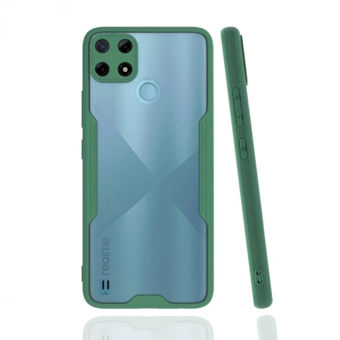 Durukar®  Realme C25Y Kılıf Platin Silikon - Yeşil