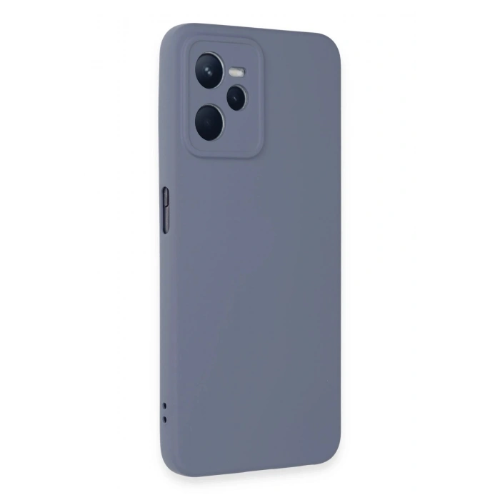 Durukar®  Realme C35 Kılıf Nano içi Kadife Silikon - Gri