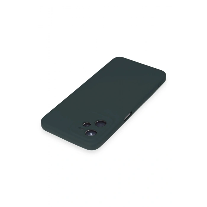 Durukar®  Realme C35 Kılıf Nano içi Kadife Silikon - Koyu Yeşil