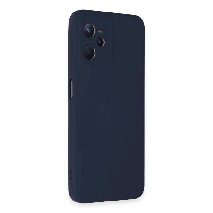 Durukar®  Realme C35 Kılıf Nano içi Kadife Silikon - Lacivert