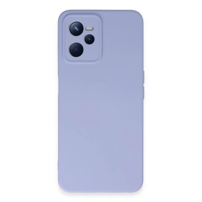 Durukar®  Realme C35 Kılıf Nano içi Kadife Silikon - Lila