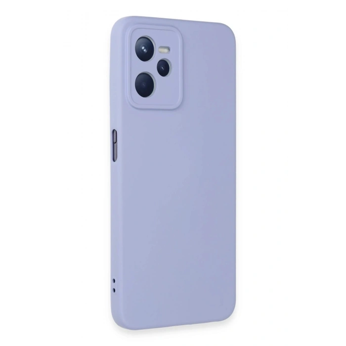 Durukar®  Realme C35 Kılıf Nano içi Kadife Silikon - Lila