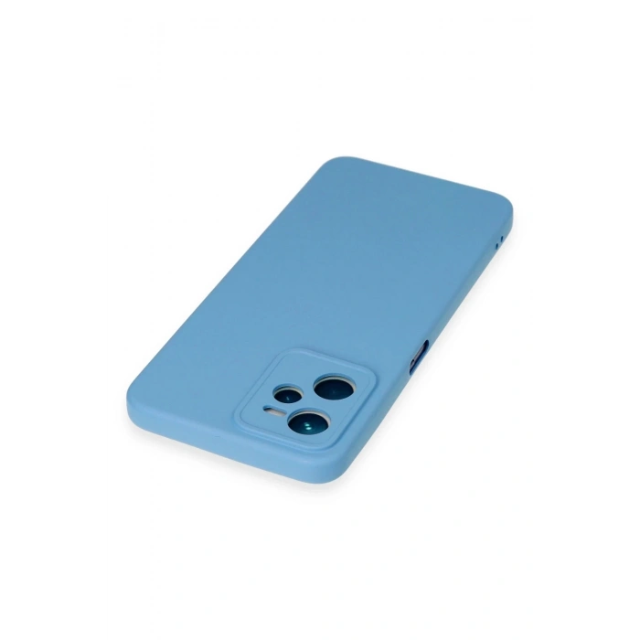 Durukar®  Realme C35 Kılıf Nano içi Kadife Silikon - Mavi