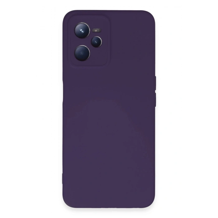 Durukar®  Realme C35 Kılıf Nano içi Kadife Silikon - Mor