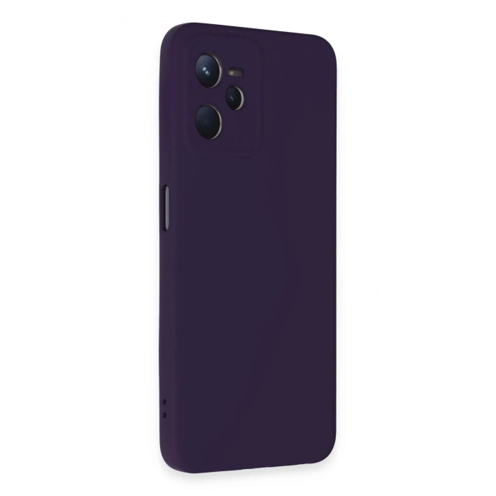 Durukar®  Realme C35 Kılıf Nano içi Kadife Silikon - Mor