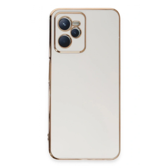 Durukar®  Realme C35 Kılıf Volet Silikon - Beyaz
