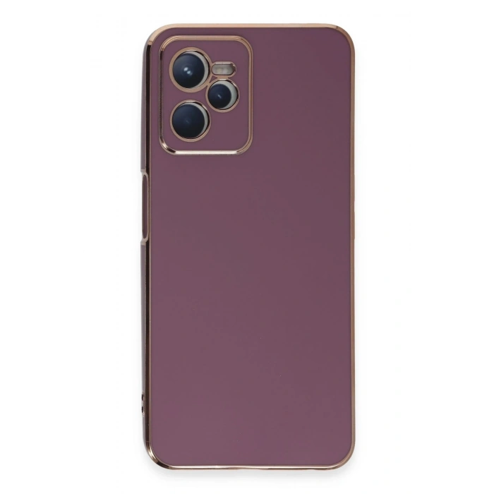Durukar®  Realme C35 Kılıf Volet Silikon - Mor
