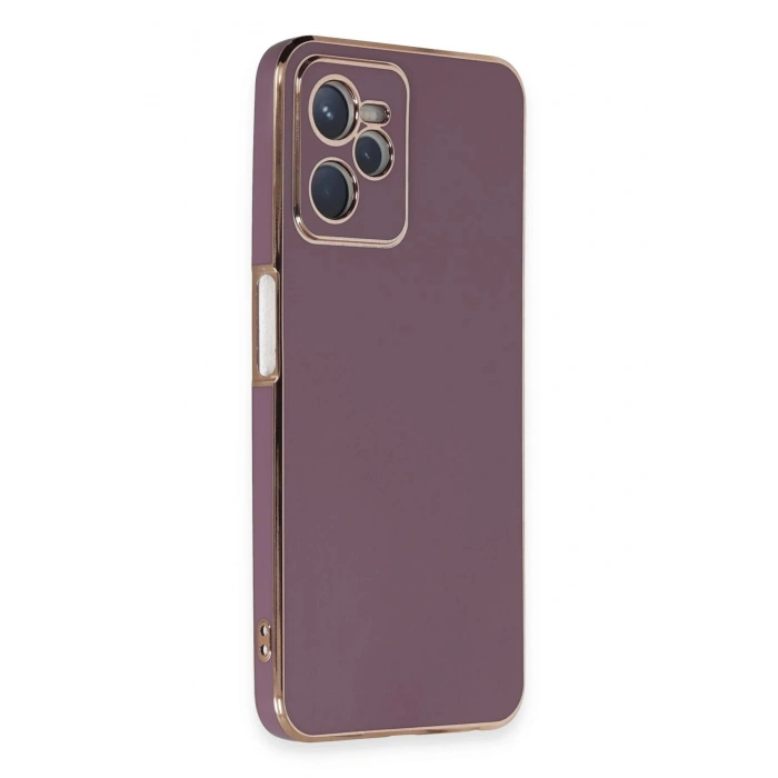 Durukar®  Realme C35 Kılıf Volet Silikon - Mor
