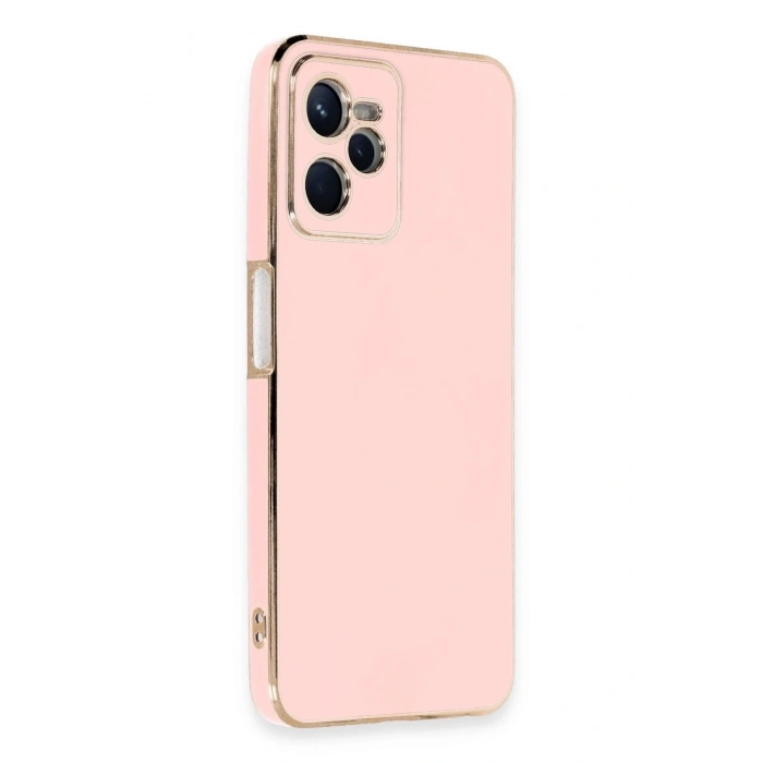 Durukar®  Realme C35 Kılıf Volet Silikon - Pembe