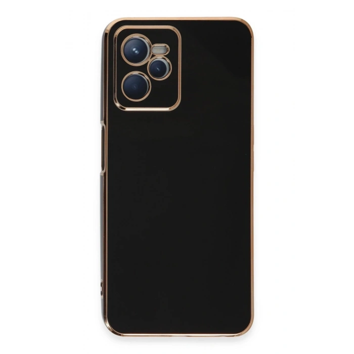Durukar®  Realme C35 Kılıf Volet Silikon - Siyah