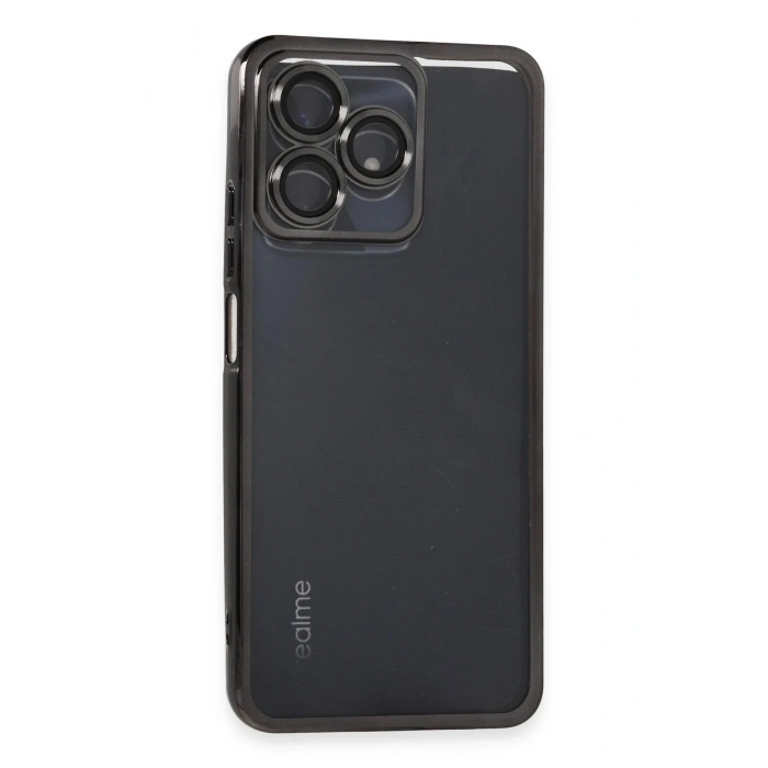 Durukar®  Realme C53 Kılıf  Lensli Silikon - Siyah