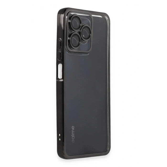Durukar®  Realme C53 Kılıf  Lensli Silikon - Siyah